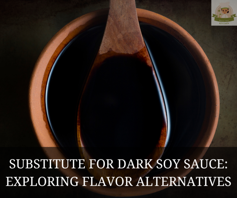 Substitute for Dark Soy Sauce: Exploring Flavor Alternatives